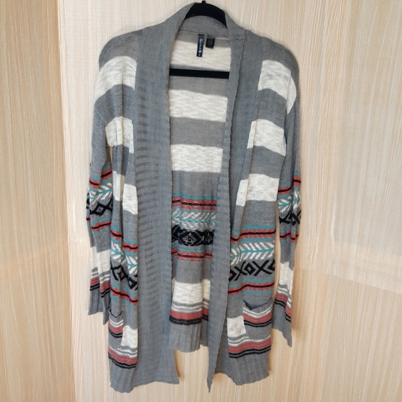 Full Tilt Sweaters - Full Tilt long aztec pattern cardigan.   Small
